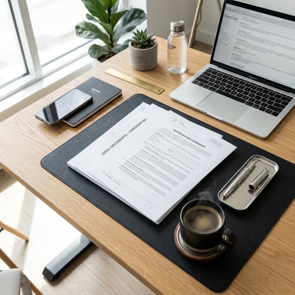 Legal desk background